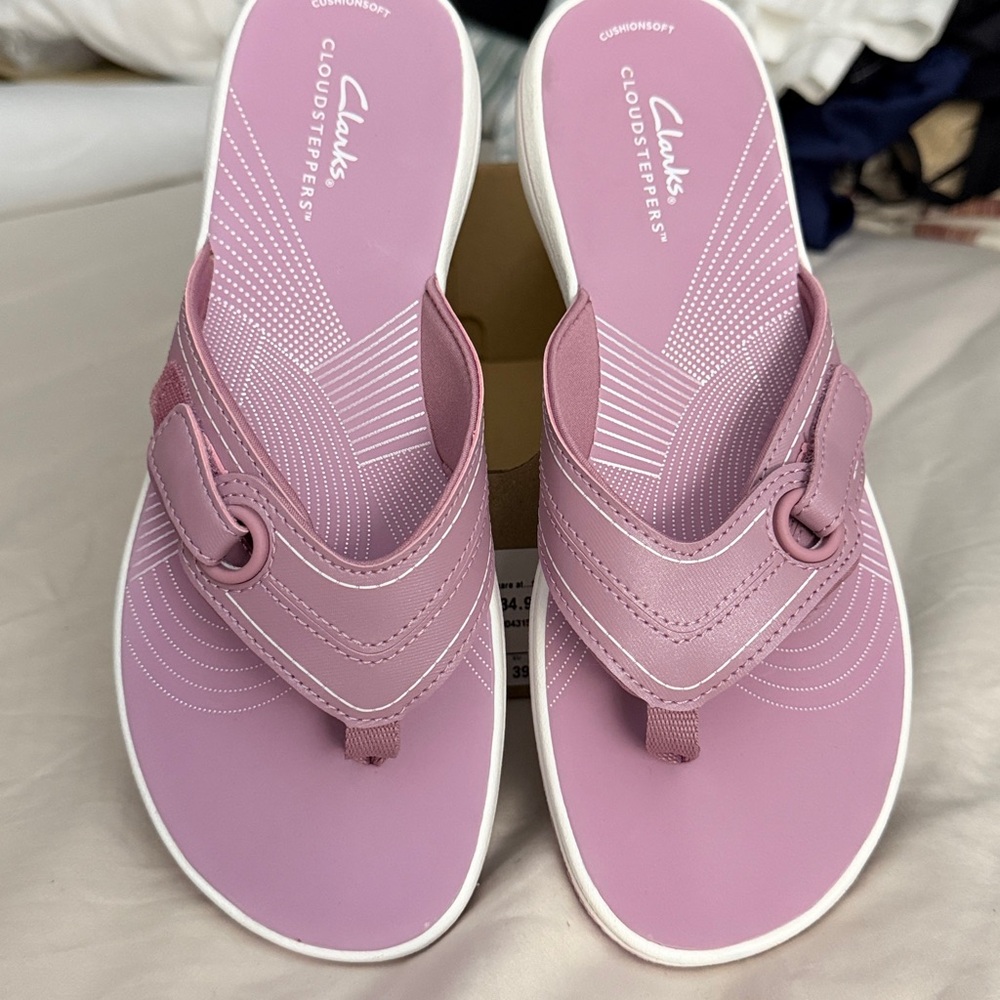 Clark’s Lilac Slide Sandals